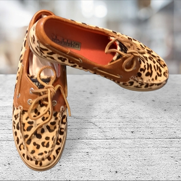 Sperry top sider leopard print size 7 - Picture 2 of 12